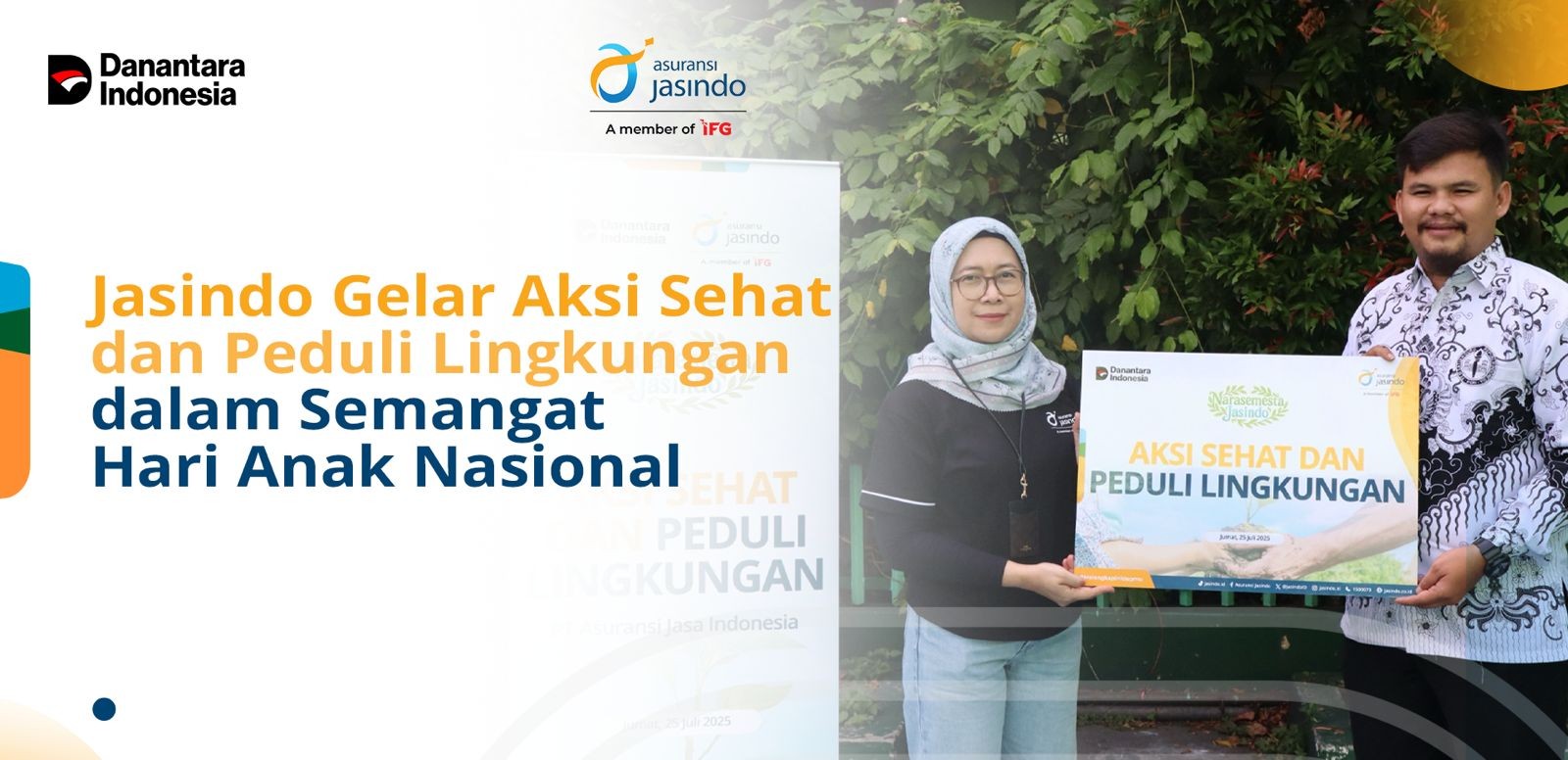 Jasindo Gelar Aksi Sehat dan Peduli Lingkungan dalam Semangat Hari Anak Nasional